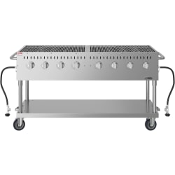 60 Inch Portable Commercial Outdoor Liquid Propane Grill  - 60 in. Commercial Mobile Outdoor Propane Gas Grill view