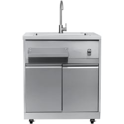 32 Inch Outdoor Kitchen Sink  - 32 in. Sink with Cabinet in Stainless-Steel for Outdoor Kitchen (KM-OKS-SWC) view