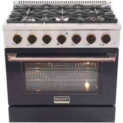 36 Inch Freestanding Gas Range  - 36 Inch Freestanding Dual Fuel Range view