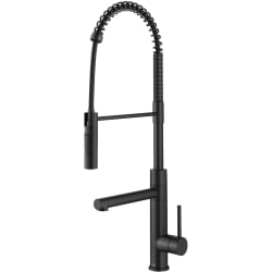 Single Handle Pull Down Commercial Kitchen Faucet  - Commercial Style Pull-Down Single Handle Kitchen Faucet with Pot Filler in Matte Black view