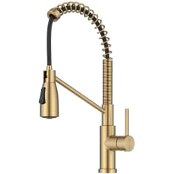 2-Function Single Handle Pull Down Kitchen Faucet  - 2-Function Single Handle Pull Down Kitchen Faucet in Spot-Free Brushed Brass view