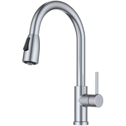 2-Function Single Handle Pull Down Kitchen Faucet  - 2-Function Single Handle Pull Down Kitchen Faucet in Chrome view