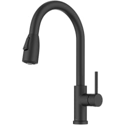 2-Function Single Handle Pull Down Kitchen Faucet  - 2-Function Single Handle Pull Down Kitchen Faucet in Matte Black view