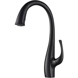 Dual Function Pull-Down Kitchen Faucet - Matte Black Main View view