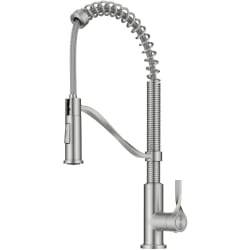 2-Function Single Handle Pull Down Kitchen Faucet  - Commercial Style 2-Function Single Handle Pull Down Kitchen Faucet in Spot-Free Stainless Steel view