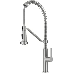 2-Function Single Handle Pull Down Kitchen Faucet  - Commercial Style 2-Function Single Handle Pull Down Kitchen Faucet in Spot-Free Stainless Steel view