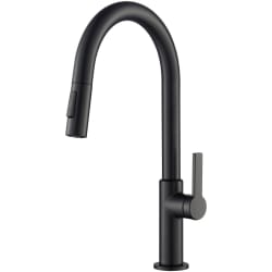 Single Handle Pull-Down Kitchen Faucet - Oletto™ Single Handle Pull-Down Kitchen Faucet in Matte Black view