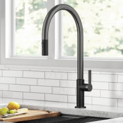 High-Arc Single Handle Pull-Down Kitchen Faucet - High-Arc Single Handle Pull-Down Kitchen Faucet in Matte Black / Spot Free Black Stainless Steel view