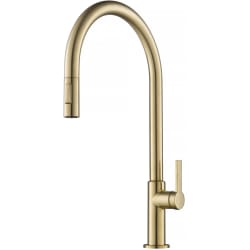 Single Handle Pull Down Kitchen Faucet  - Oletto™ High-Arc Single Handle Pull-Down Kitchen Faucet in Spot Free Antique Champagne Bronze view