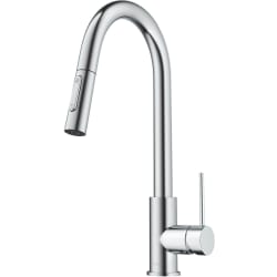 Single-Handle Pull-Down Sprayer Kitchen Faucet  - Contemporary Pull-Down Single Handle Kitchen Faucet in Chrome view