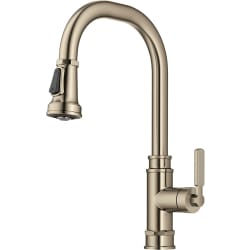 Transitional Industrial Pull-Down Single Handle Kitchen Faucet  - Transitional Industrial Pull-Down Single Handle Kitchen Faucet in Spot-Free Antique Champagne Bronze view