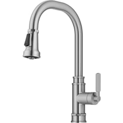 Transitional Industrial Pull-Down Single Handle Kitchen Faucet  - Transitional Industrial Pull-Down Single Handle Kitchen Faucet in Spot-Free Stainless Steel view