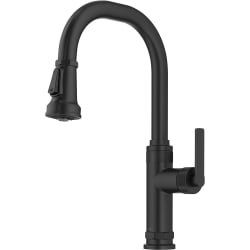 Industrial Pull-Down Single Handle Kitchen Faucet - Industrial Pull-Down Single Handle Kitchen Faucet in Matte Black view