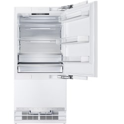 36 Inch Panel Ready Built-In Bottom Freezer Refrigerator  - 36 Inch Panel Ready Built-In Bottom Freezer Refrigerator in Opened View view