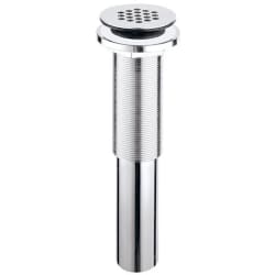 Grid Style Drain for Bathroom Sink: Chrome - Chrome view
