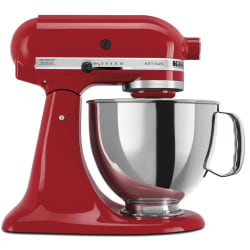 Value Bundle 5 Quart Tilt-Head Stand Mixer  - Value Bundle Artisan® Series 5 Quart Tilt-Head Stand Mixer with Additional 3 Quart Bowl - Empire Red view