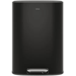 13.2 Gallon / 50 Liter Step Pedal Kitchen Trash Can in Matte Black  - 13.2 Gallon / 50 Liter Step Pedal Kitchen Trash Can in Matte Black with Removable Inner Bucket and Soft Close Lid view