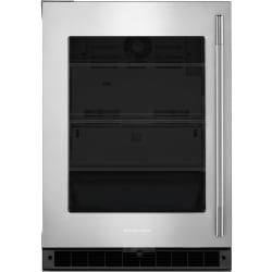 24 Inch Built-In Undercounter Refrigerator  - 24" Undercounter Refrigerator with Glass Door view