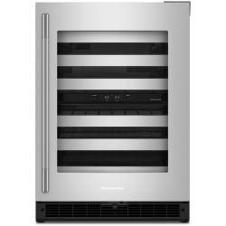 24 Inch Undercounter Dual Zone Wine Cellar  - 24" Undercounter Wine Cellar with Full-Extension Metal-Front Racks view