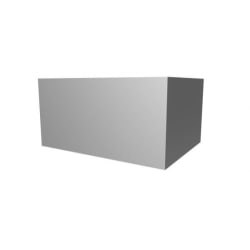 24 Inch Wide x 24 Inch High Duct Cover for KVC36 Hood Model: Stealth - Black - Duct Cover for KVC36 Hood Model view