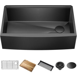 33 Inch Apron Front Kore™ Workstation Farmhouse Single Bowl Kitchen Sink  - 33 Inch Apron Front Kore™ Workstation Farmhouse Single Bowl Kitchen Sink with Accessories view