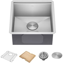 17 Inch Workstation Undermount Single Bowl Kitchen Sink  - 17 Inch Workstation Undermount Single Bowl Kitchen Sink with 4 Accessories view