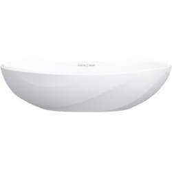 21 Inch Oval Vessel Bathroom Sink  - 21 Inch Oval Vessel Bathroom Sink with 1.5 Gallon Capacity view