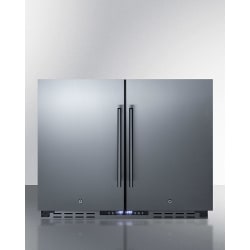 36 Inch Built-In Side by Side Refrigerator  - Front View view