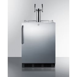 24 Inch Built-In Outdoor Kegerator  - Front View view