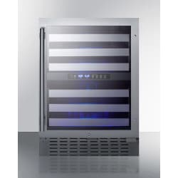 24 Inch Built-In Dual Zone Wine Cellar - Front View view