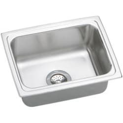 25 Inch Top Mount Single Bowl Stainless Steel Sink - Featured View view
