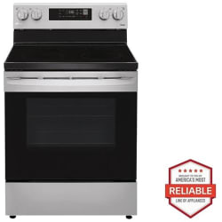30 Inch Electric Smart Range  - 1 1 6.3 cu. ft. Smart Wi-Fi Enabled Electric Range with EasyClean view