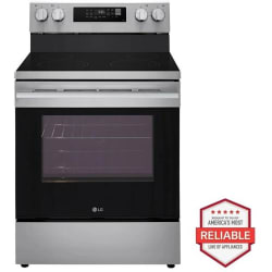 30 Inch Electric Smart Range  - 6.3 cu. ft. Smart Wi-Fi Enabled Electric Range with Air Fry & EasyClean view