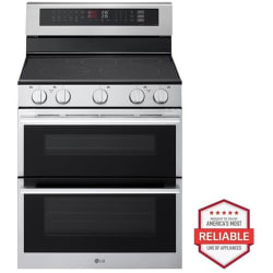 30 Inch Freestanding Electric Smart Range  - 1 1 7.3 cu. ft. Smart Electric Double Oven Freestanding Range with ProBake Convection, Air Fry & Air Sous Vide view