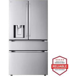 36 Inch Smart Depth MAX™ 4-Door French Door Refrigerator  - 1 1 29 cu. ft. Smart Standard-Depth MAX 4-Door French Door Refrigerator with Full-Convert Drawer view