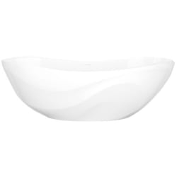 30 Inch Freestanding Soaking Bathtub  - 30 Inch Freestanding Soaking Bathtub with Curve Rim and No Overflow Hole view