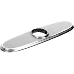 3-Hole Escutcheon Plate: Chrome - Front View view
