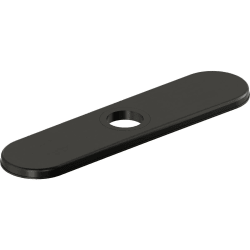 3-Hole Deck Plate/Escutcheon: Black Stainless - Front View view
