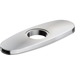 3-Hole Bar Faucet Deck Plate/Escutcheon: Chrome - Front View view