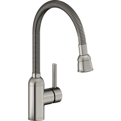 Single Lever Flexible-Spout Laundry Faucet - Elkay Pursuit Laundry/Utility Faucet with Flexible Spout Forward Only Lever Handle Lustrous Steel view