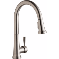 Single Lever Pull-Down Faucet  - Lustrous Steel Front View view