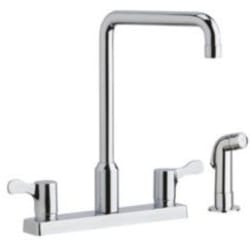 Double Lever Widespread Kitchen Faucet  - Feature View view