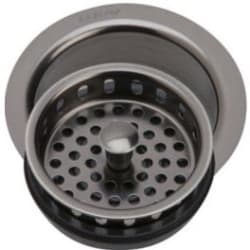 Antique Steel Finish Disposer Flange and Removable Strainer - Front View view