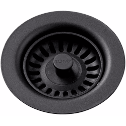 Polymer Disposer Flange  - Black Top View view