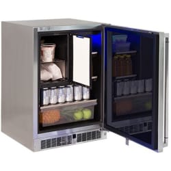 24 Inch Built-In Freezer Refrigerator - 24-inch Professional Refrigerator Freezer Combo view