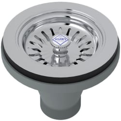 1 1/2 Inch Basket Strainer  - 1 1/2 Inch Basket Strainer without Remote Pop-Up in Polished Chrome view