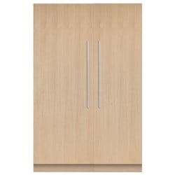 Side-by-Side Column Refrigerator & Freezer Set with 24 Inch Refrigerator and 30 Inch Freezer Panel Ready - Front View view