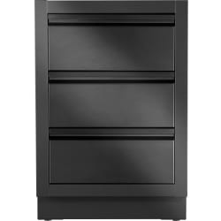 24 Inch Two Drawer Cabinet  - 24 Inch Two Drawer Cabinet with False Top Drawer view
