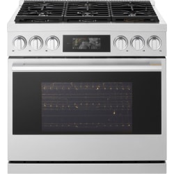 36 Inch Slide In Gas Pro Smart Range  - Smart Gas Slide-In Pro Range view