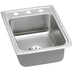 17 Inch Drop-In Stainless Steel Kitchen Sink - Feature View view